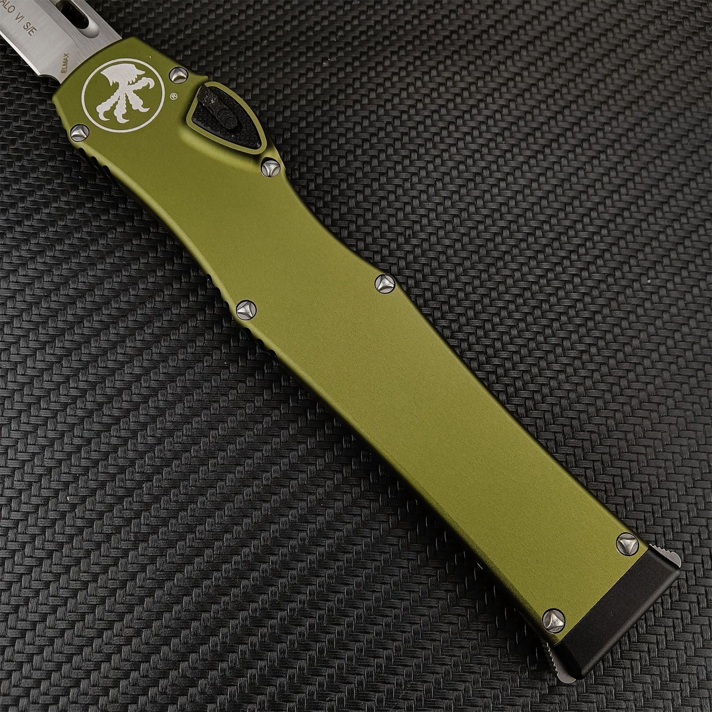 Microtech Everyday Carry Spring Assisted Knives Camping Hunting Tools Microtech Halo V6 Top Quality Adjustable Switchblade Flick Knife OTF Automatic Knife Aviation Aluminum Handle