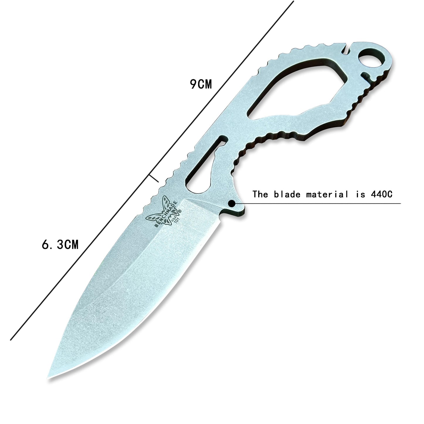 Benchmade Tactical Knife Edc Push Knife, Gimlet Knife, Fist knife 101 CBK Push Dagger 6" fixed blade knife , combat knife Kydex Sheath