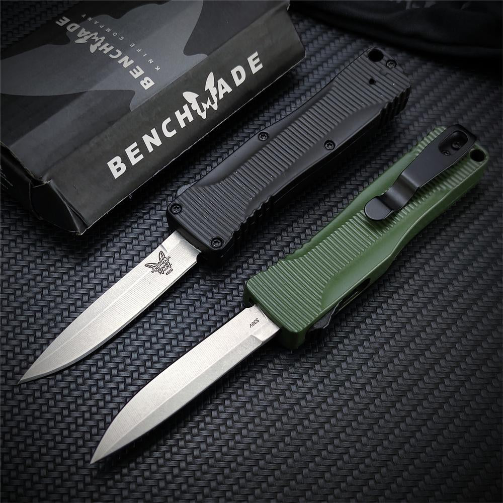 Benchmade 4850 OM CLIP POINT OTF KNIFE - CPM-S30V Blade Zinc Alloy Handle - D/A Spring Assisted Quickly Opening Survival Outdoor Pocket Knives