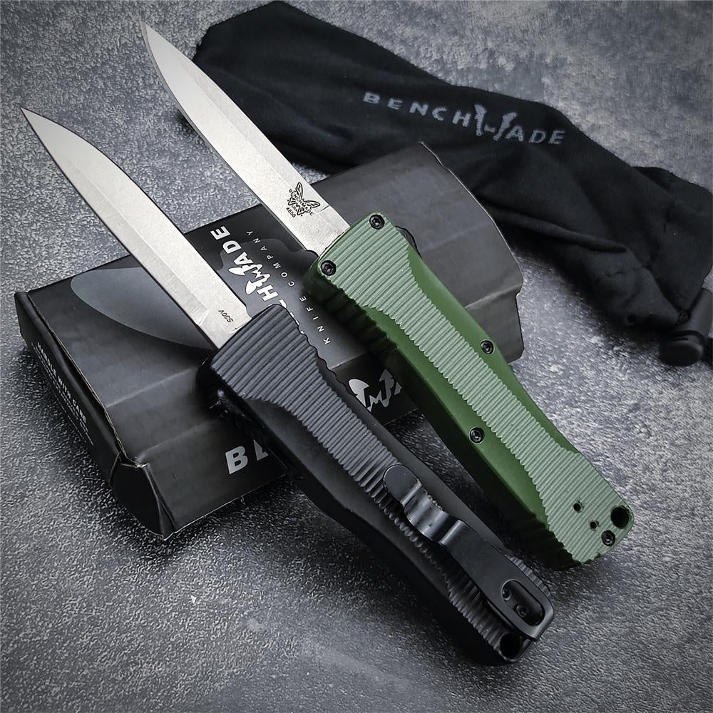 Benchmade 4850 OM CLIP POINT OTF KNIFE - CPM-S30V Blade Zinc Alloy Handle - D/A Spring Assisted Quickly Opening Survival Outdoor Pocket Knives