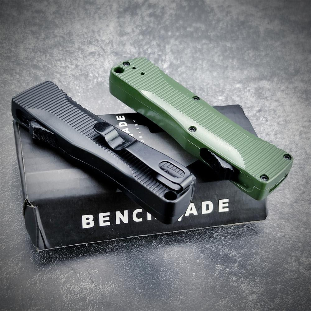 Benchmade 4850 OM CLIP POINT OTF KNIFE - CPM-S30V Blade Zinc Alloy Handle - D/A Spring Assisted Quickly Opening Survival Outdoor Pocket Knives