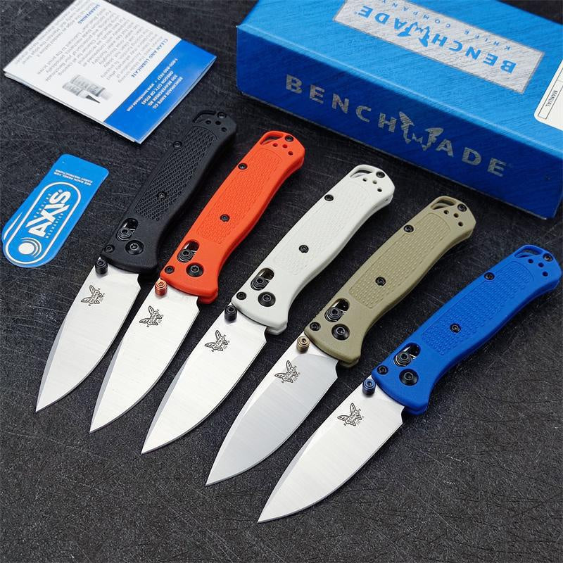 NEW Tactical BENCHMADE 533 Mini Bugout Small Folding Knife Marked Black S30V Work Sharp Blade Nylon Wave Fiber Handle Outdoor Hunting Pocket Knives