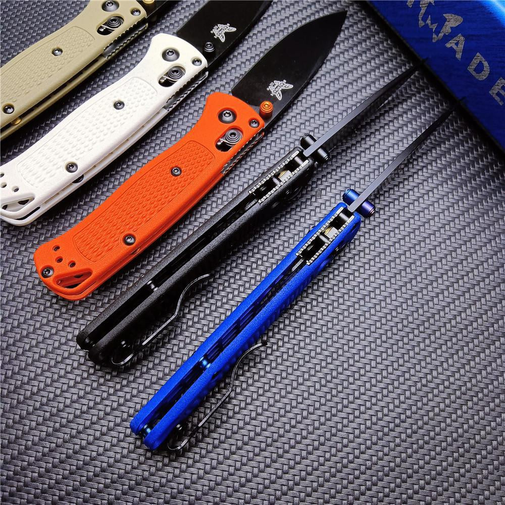 NEW Tactical BENCHMADE 533 Mini Bugout Small Folding Knife Marked Black S30V Work Sharp Blade Nylon Wave Fiber Handle Outdoor Hunting Pocket Knives