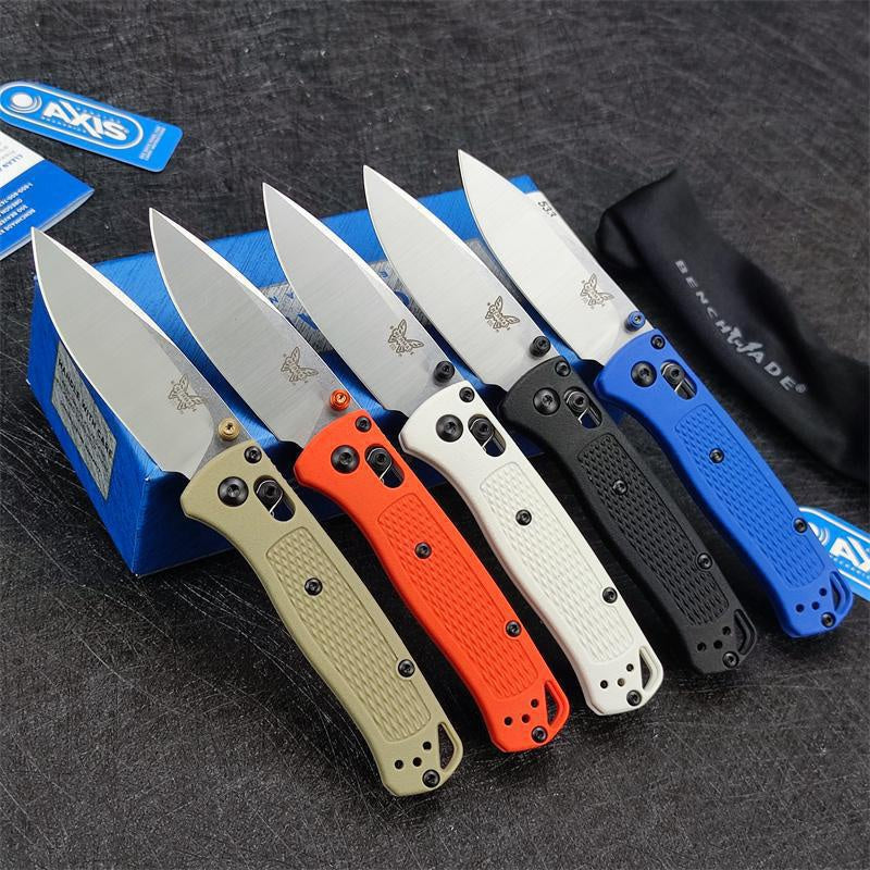NEW Tactical BENCHMADE 533 Mini Bugout Small Folding Knife Marked Black S30V Work Sharp Blade Nylon Wave Fiber Handle Outdoor Hunting Pocket Knives