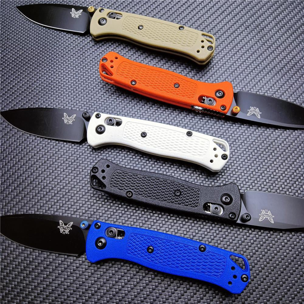 NEW Tactical BENCHMADE 533 Mini Bugout Small Folding Knife Marked Black S30V Work Sharp Blade Nylon Wave Fiber Handle Outdoor Hunting Pocket Knives