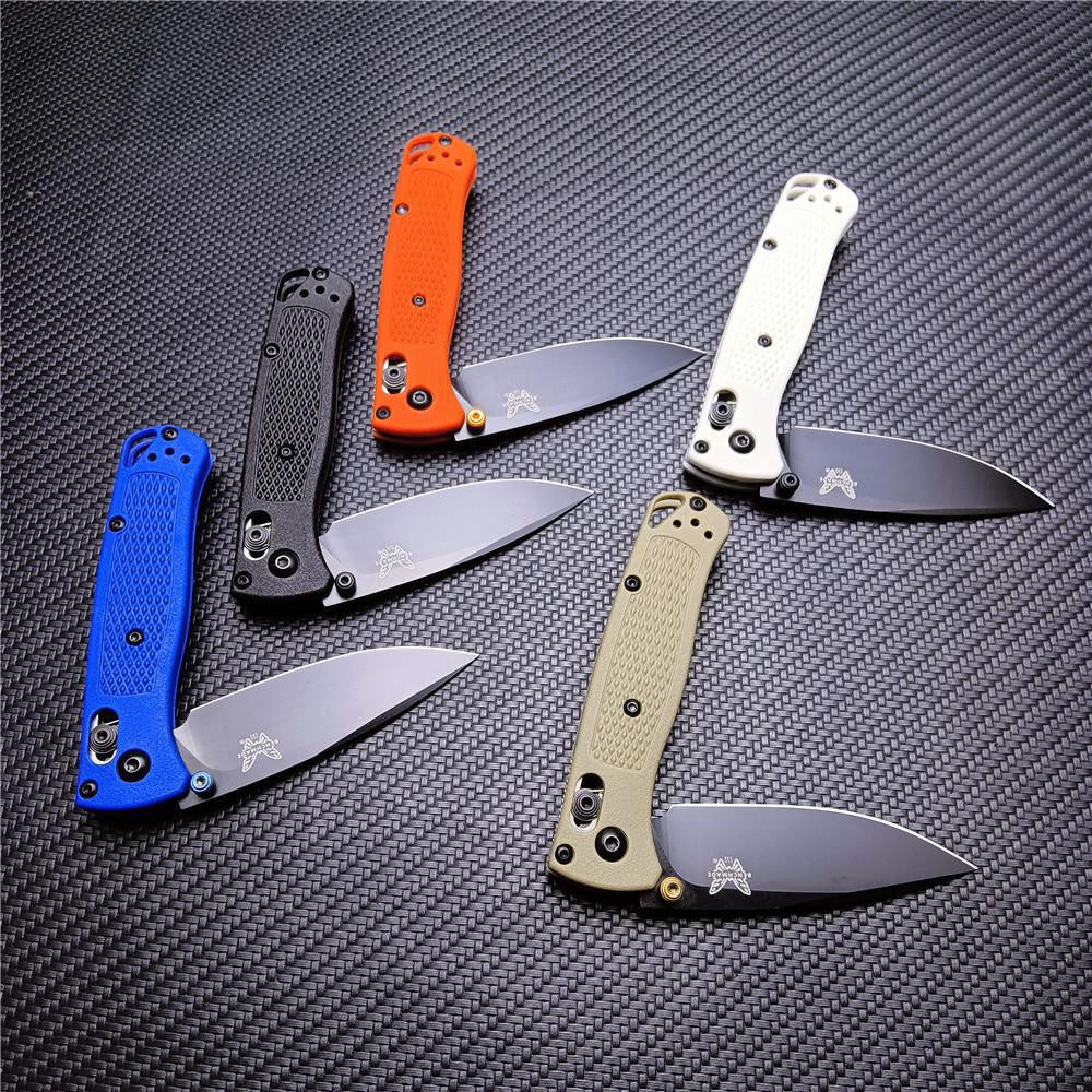 NEW Tactical BENCHMADE 533 Mini Bugout Small Folding Knife Marked Black S30V Work Sharp Blade Nylon Wave Fiber Handle Outdoor Hunting Pocket Knives