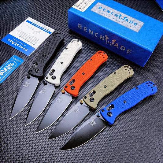 NEW Tactical BENCHMADE 533 Mini Bugout Small Folding Knife Marked Black S30V Work Sharp Blade Nylon Wave Fiber Handle Outdoor Hunting Pocket Knives