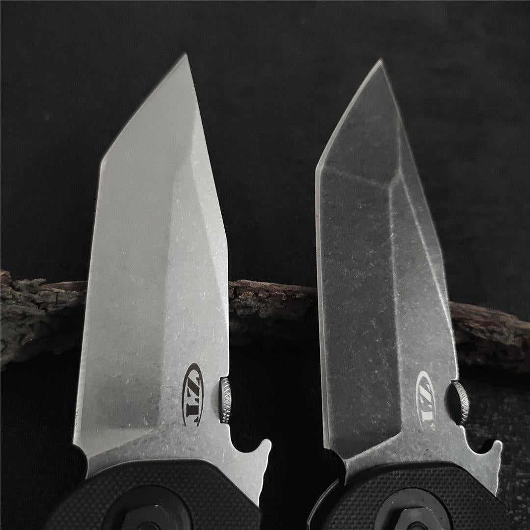 Tactical Pocket Knife ZT ZERO TOLERANCE0620 knife stone wash 9cr18mov blade G10+ thickened steel Handle Suitable for camping hiking travel fishing outdoor activities EDC, self-defense folding knife