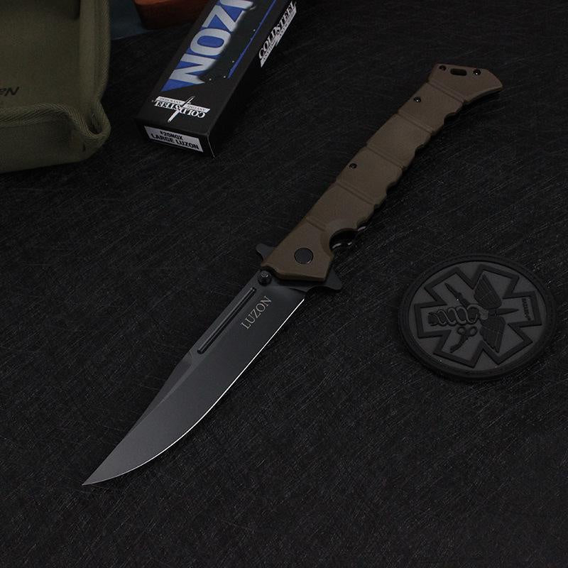 59HRC Cold Steel Luzon Stainless Steel Folding Knife Pocket Knife Tactical Survival Portable Camping Flipper Blade Knives Outdoor Multi Tools EDC Knife