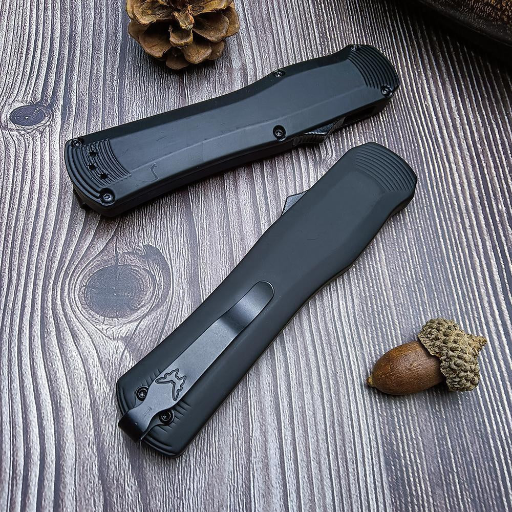 Benchmade Spring Assisted AUTO Knife S30V Double Edge Dagger Blade Camping Self Defense Hunting OTF Knife