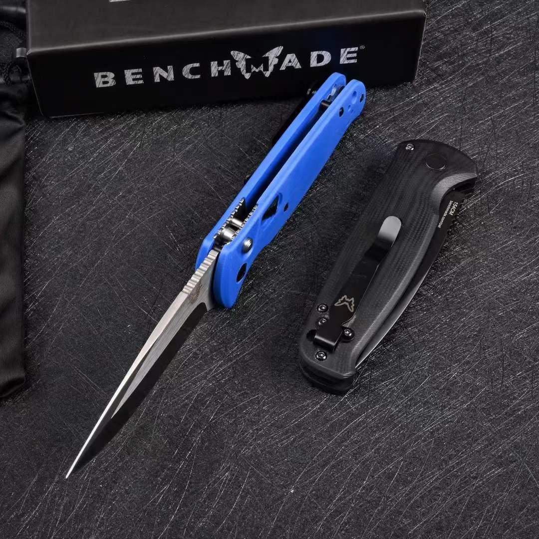 Benchmade Axis Lock 4300S CLA Pocket Spring Assisted Folding Knives 154CM Steel Blade, Plain Edge Hunting Outdoor Survival EDC Tools Benchmade 535 Two Styles