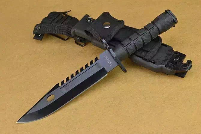 tactical D80 Bayonet fixed blade military Army COMBAT knives outdoor survival tools