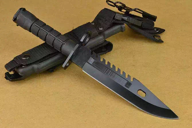 tactical D80 Bayonet fixed blade military Army COMBAT knives outdoor survival tools