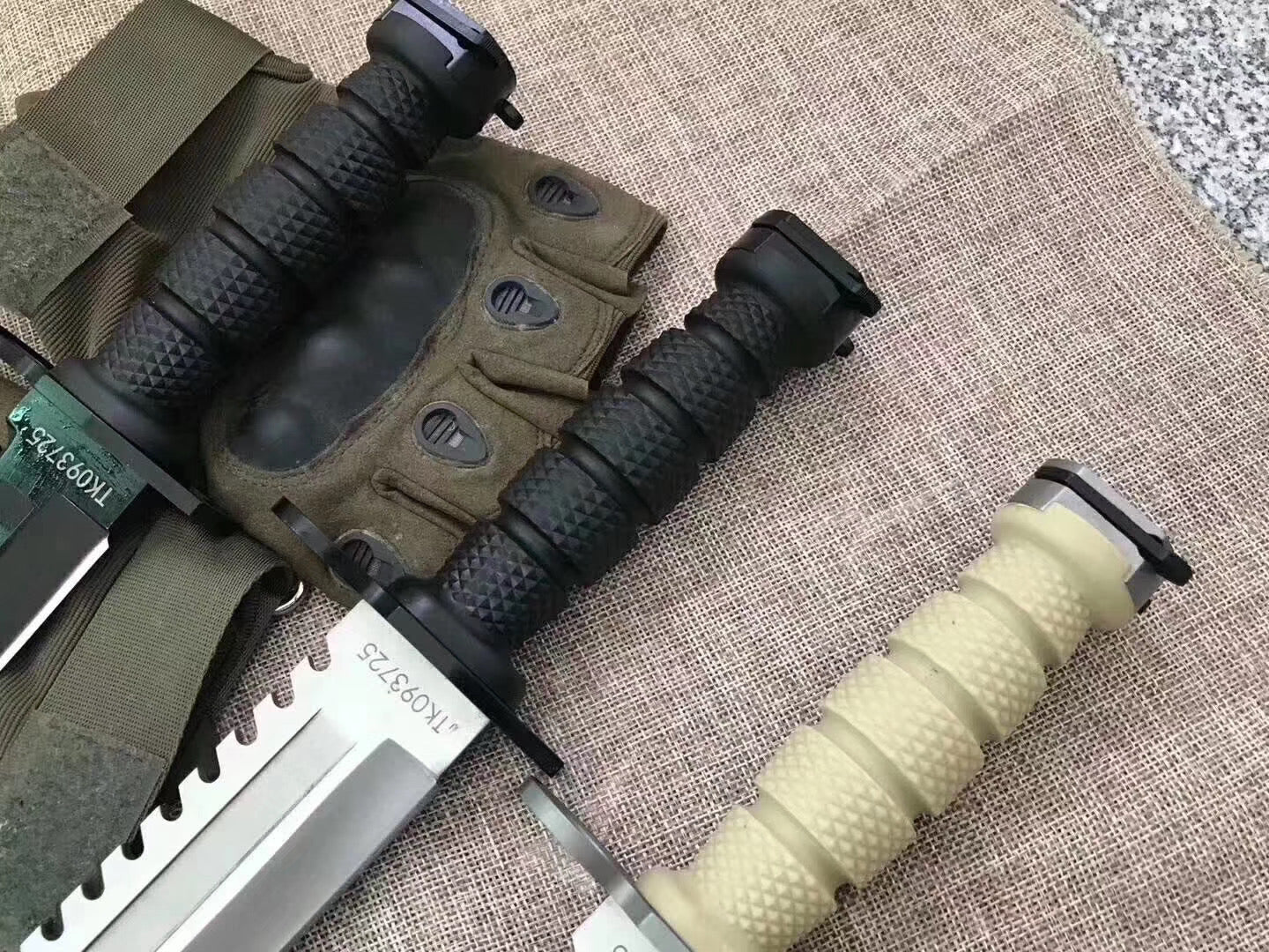 tactical D80 Bayonet fixed blade military Army COMBAT knives outdoor survival tools