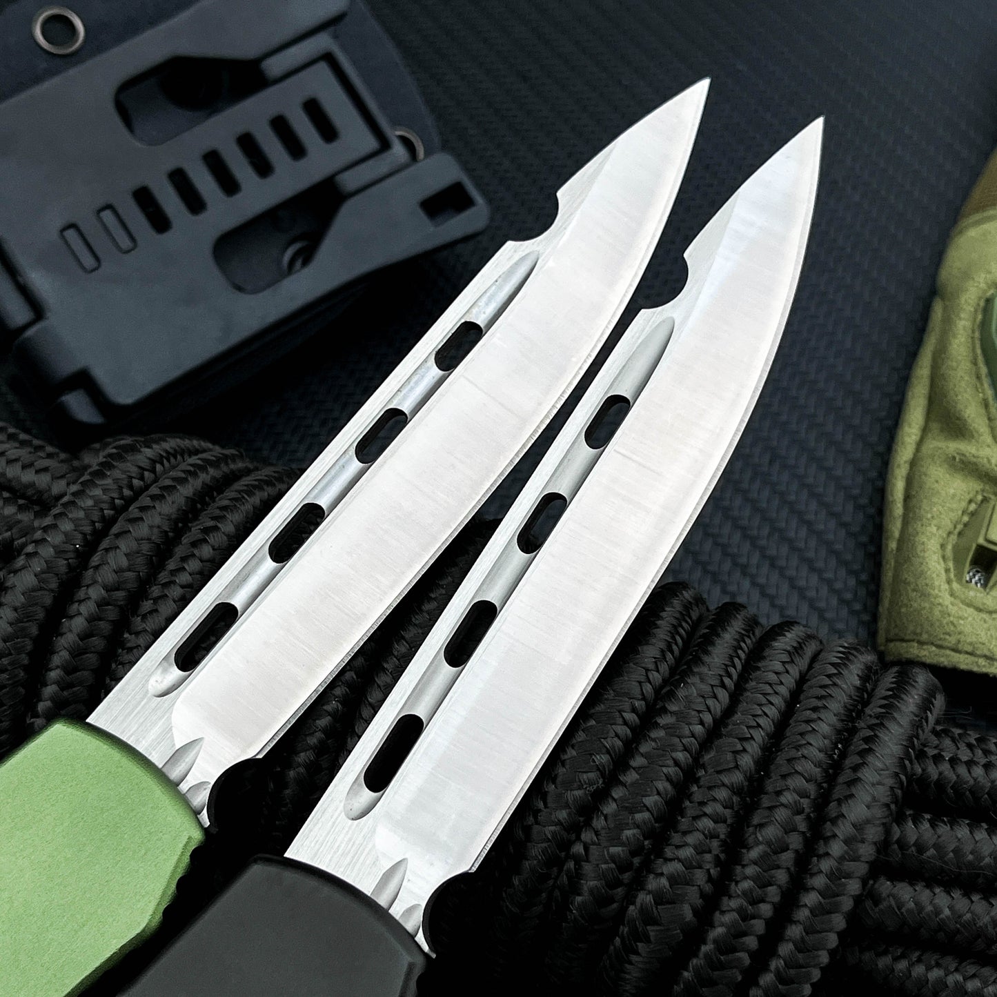 Halo V6  Single-Action OTF Automatic Knife T6 Aluminum Handle