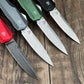 9000K50 Matt Diskin Commemorative Livewire OTF AUTO Knife 3.3" CPM-MagnaCut Stonewashed Spear Point Blade, 50th Anniversary Black Aluminum Handles, Reversible Clip