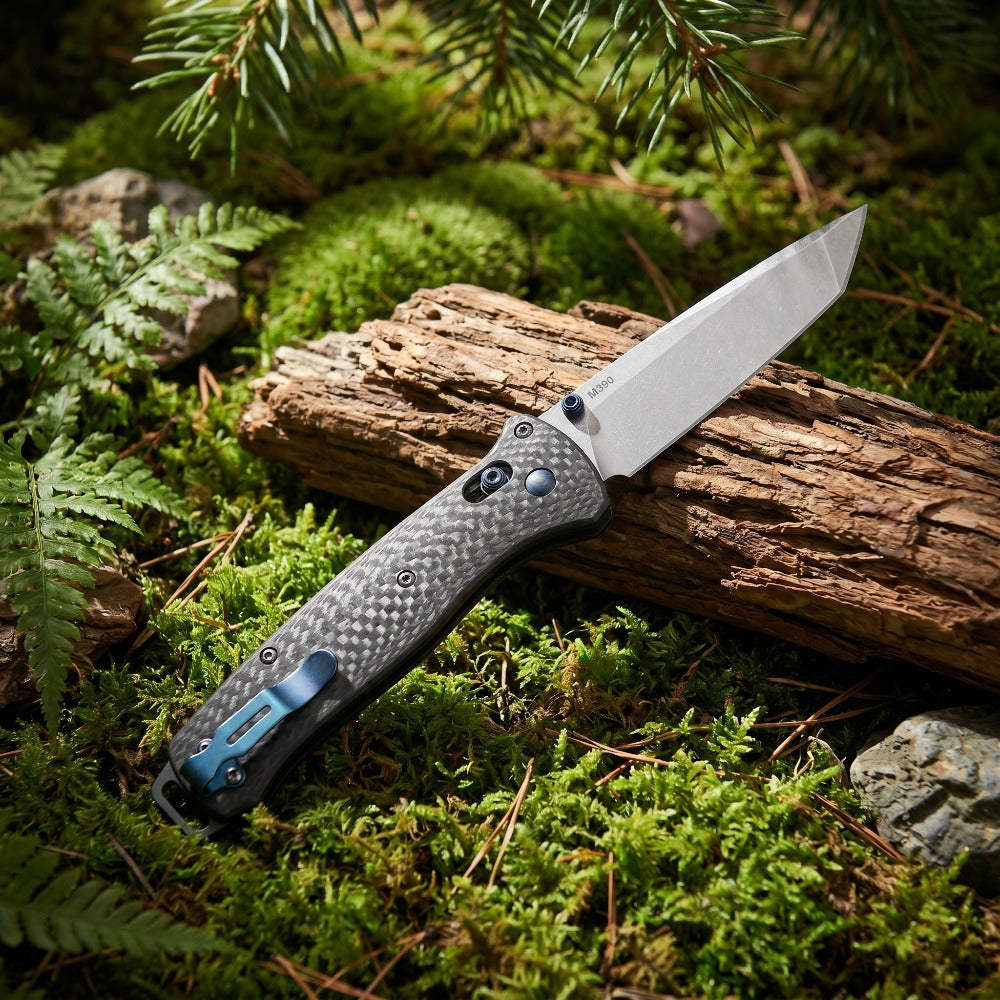 537 Bailout Ultra-Lightweight Carbon Fiber Tactical Folding Knife, D2 Premium Steel Japanese Tanto Pocket Knife with Axis Lock Mechanism, Outdoor EDC Survival Tool