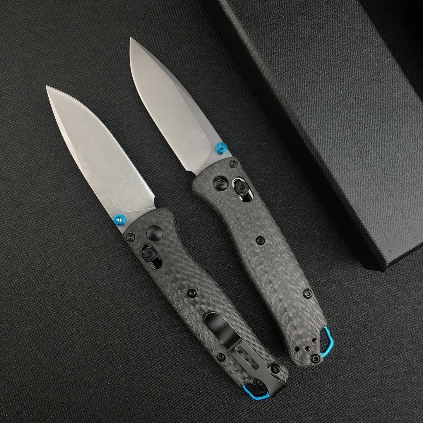 Thumb Open Mini EDC Folding Pocket Knife,2.7'' 440C Blade,Carbon Fiber Handle, EDC Knife with Belt Clip,Gift for Man and Dad