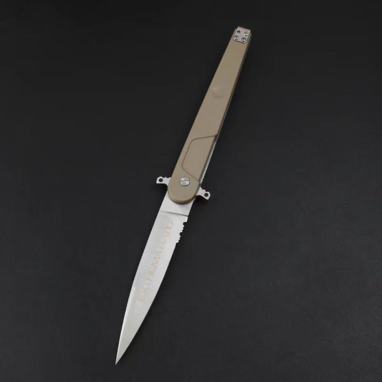 New Extrema Ratio BD4 Contractor Tactical Folding Blade Knife EDC Outdoor Hunting Self Defense Folder D2 Steel Wilderness Survival Knife Multifunctional Knife