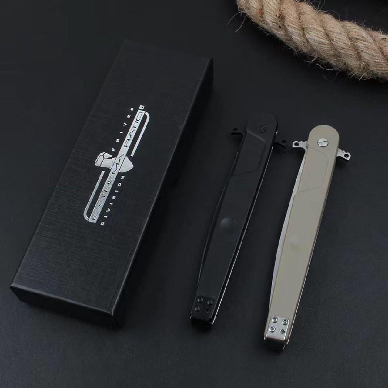 New Extrema Ratio BD4 Contractor Tactical Folding Blade Knife EDC Outdoor Hunting Self Defense Folder D2 Steel Wilderness Survival Knife Multifunctional Knife
