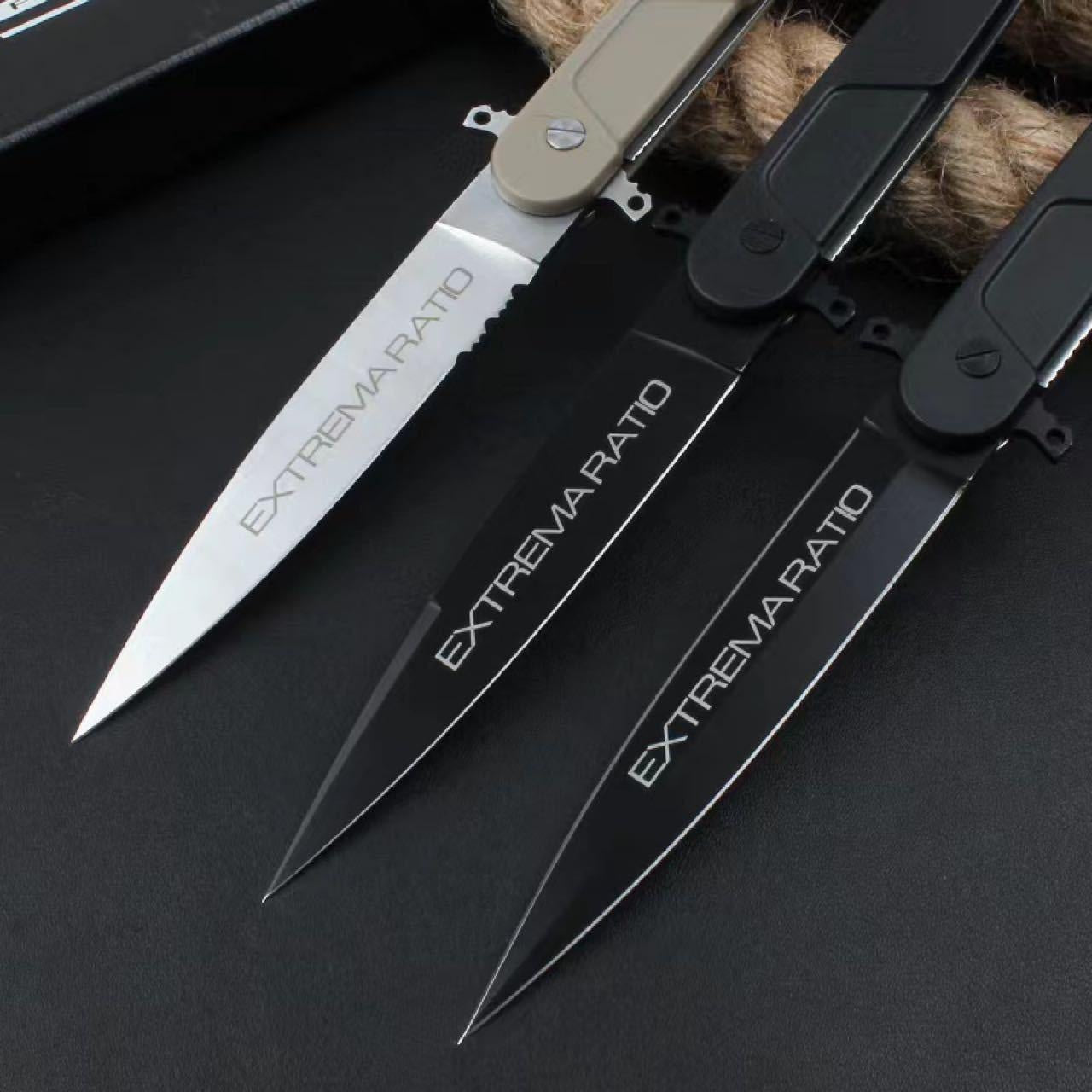 New Extrema Ratio BD4 Contractor Tactical Folding Blade Knife EDC Outdoor Hunting Self Defense Folder D2 Steel Wilderness Survival Knife Multifunctional Knife