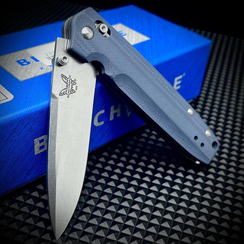 Manual Open Benchmade 485 Valet Folding Knife 2.96" G10 Handle EDC Pocket Knife AXIS Lock Hunting Outdoor Tactical Self Defense Portablde Flipper Knives