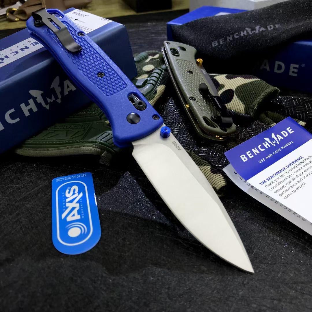 Red/yellow Handle Benchmade 535 Drop-Point Blade Camping Pocket Folding Knives Multifunctional Blade Non Slip Outdoor Knife