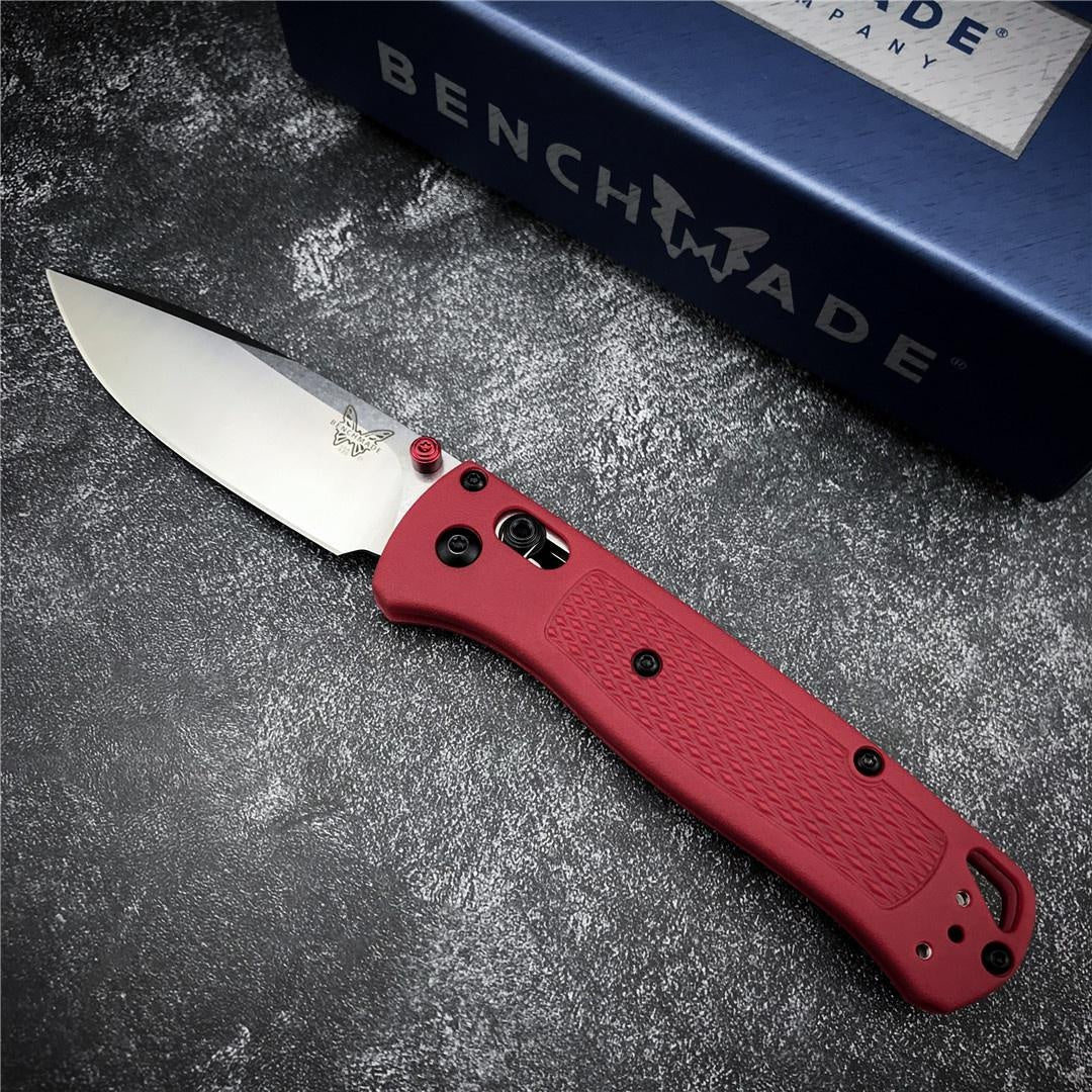 Red/yellow Handle Benchmade 535 Drop-Point Blade Camping Pocket Folding Knives Multifunctional Blade Non Slip Outdoor Knife
