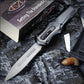 OTF Auto Knife 440C Steel and Zinc Alloy Inlaid with Carbon Fiber Handle with Pocket Clip