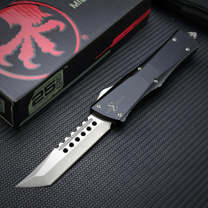 Troodon Hellhound OTF Auto Knife Tanto  D2 Blade T6 Aluminum Handle