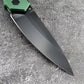 HUAAO AUTO Folding Knife 3.75" CPM-154 Black Blade, Aluminum Handle