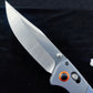 15080 EDC Pocket Knife for Men, D2 Blade, Satin Finish  Thumb Stud Manual Open Camping Folding Knife for Outdoor Fishing