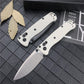 Mini Bugout EDC Pocket Knife with Belt Clip - Manual Open 2.76" Drop Point Blade nylon wave fiber Handle, Axis Lock and Thumb Studs for Everyday Carry and Outdoor Hunting, Camping and Survival (black blade-black)