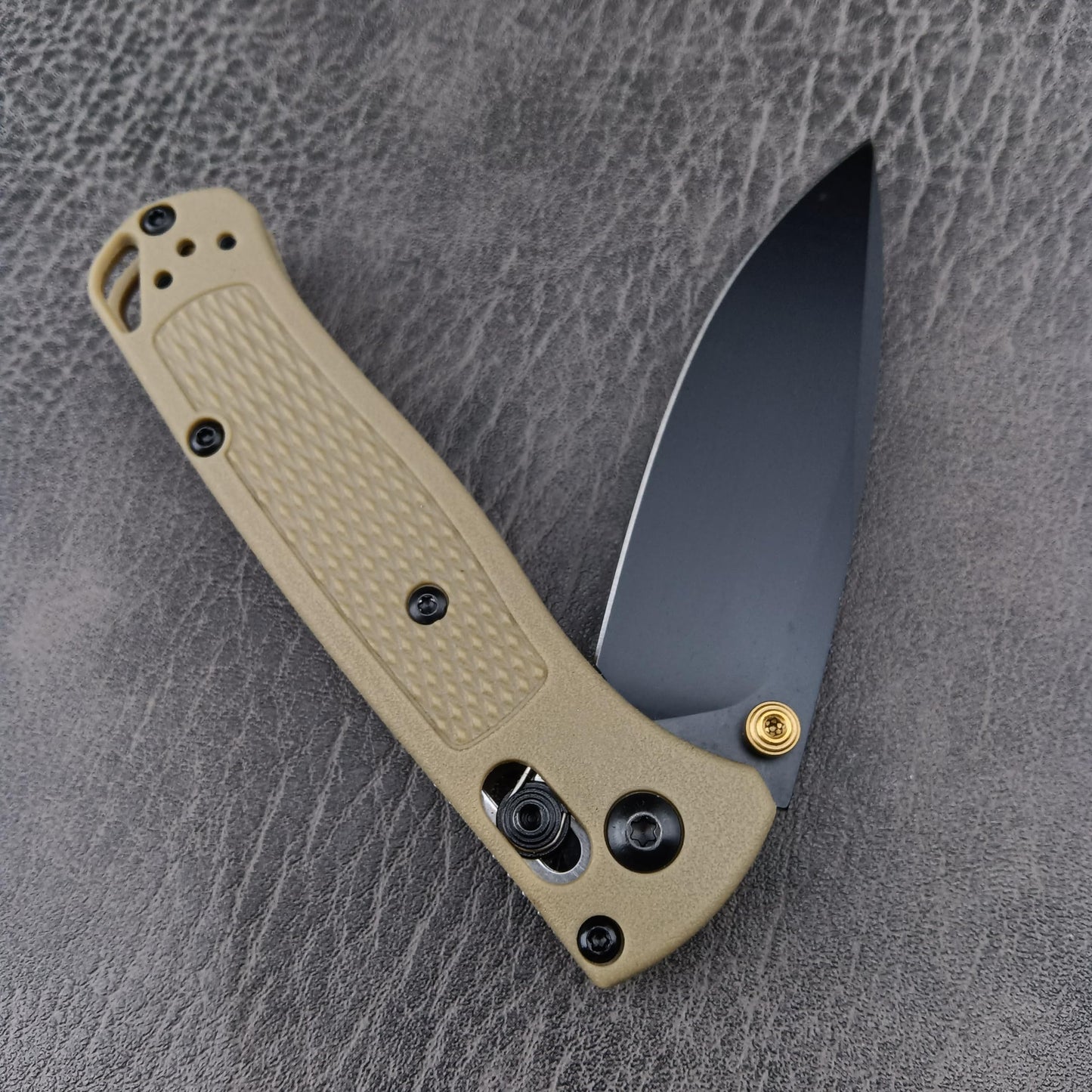 6.5in Mini Folding Knife - Pocket Knife with 7Cr17Mov Steel Black Blade and Glass Reinforced Nylon Handle, Thumb Stud，Belt Clip, for Camping Hiking