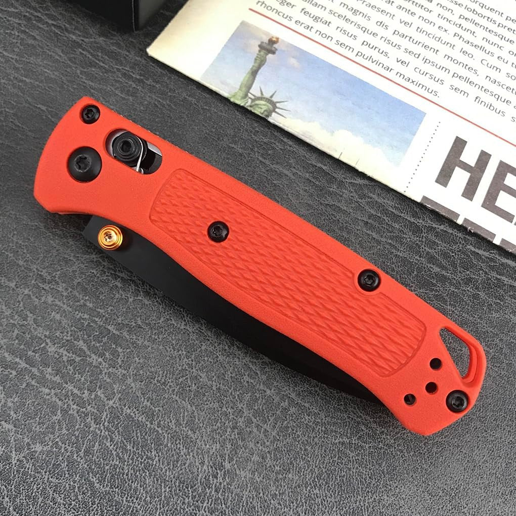 6.5in Folding Knife - Axis Lock Pocket Knife with 7Cr17Mov Steel Blade and Glass Reinforced Nylon Handle, Thumb Stud and Belt Clip, for EDC Camping Hiking
