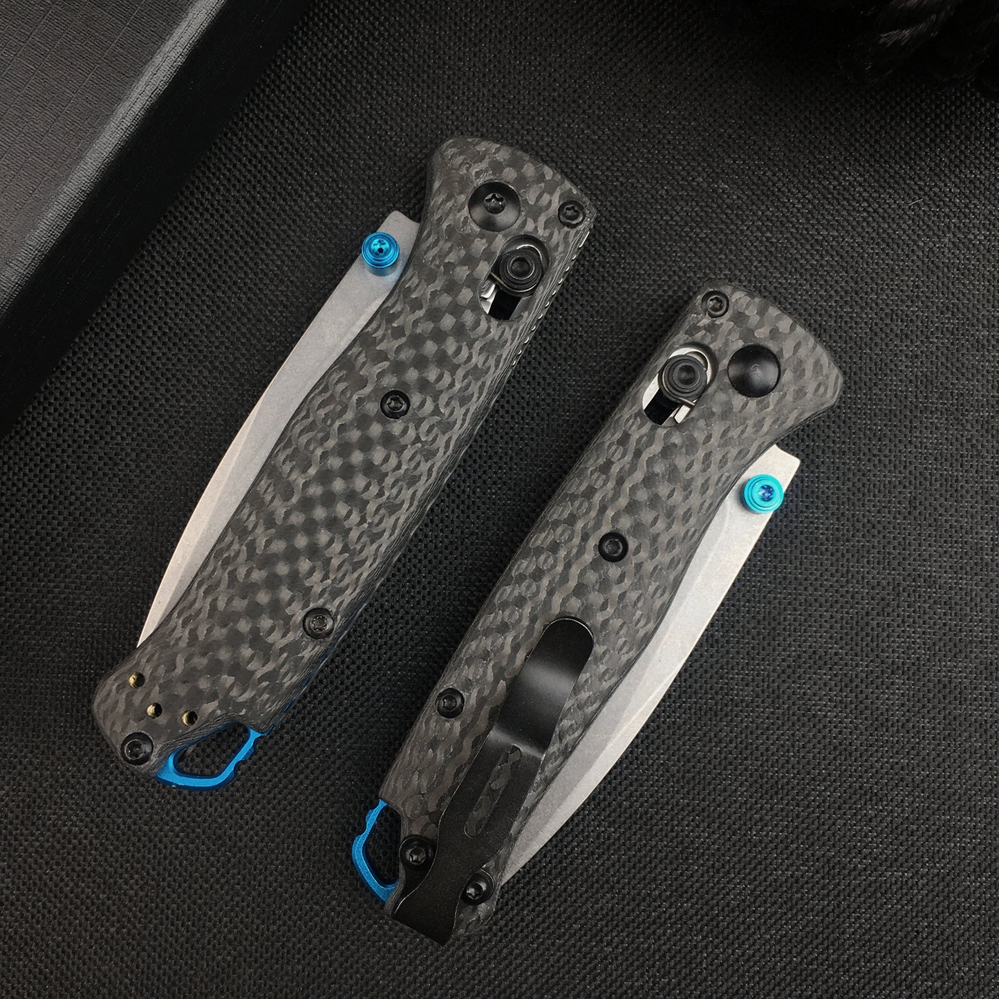 Thumb Open Mini EDC Folding Pocket Knife,2.7'' 440C Blade,Carbon Fiber Handle, EDC Knife with Belt Clip,Gift for Man and Dad