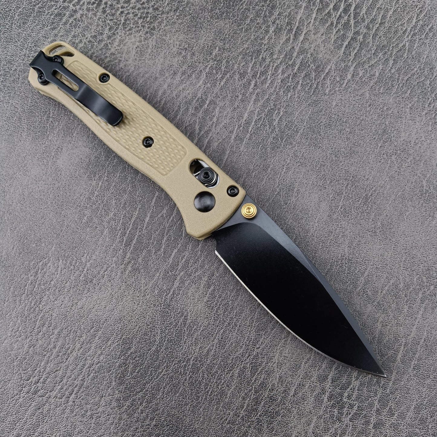 6.5in Mini Folding Knife - Pocket Knife with 7Cr17Mov Steel Black Blade and Glass Reinforced Nylon Handle, Thumb Stud，Belt Clip, for Camping Hiking