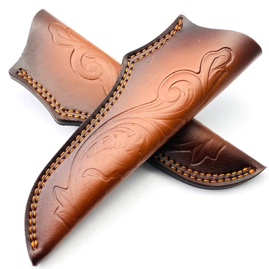 Hunting  Sheath Fixed Blade Knife Sheath Leather Sheaths Knife Holster Leather Knife Sheath Brown