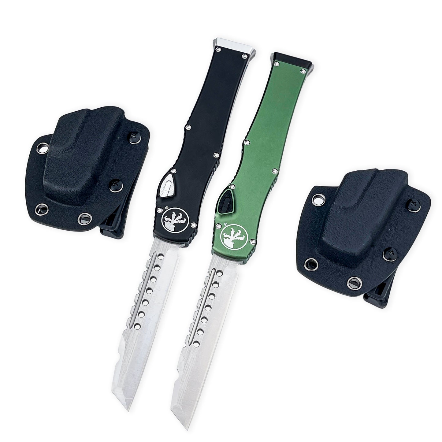 Halo V6  Single-Action OTF Automatic Knife - D2 Steel Blade T6 Aluminum Handle