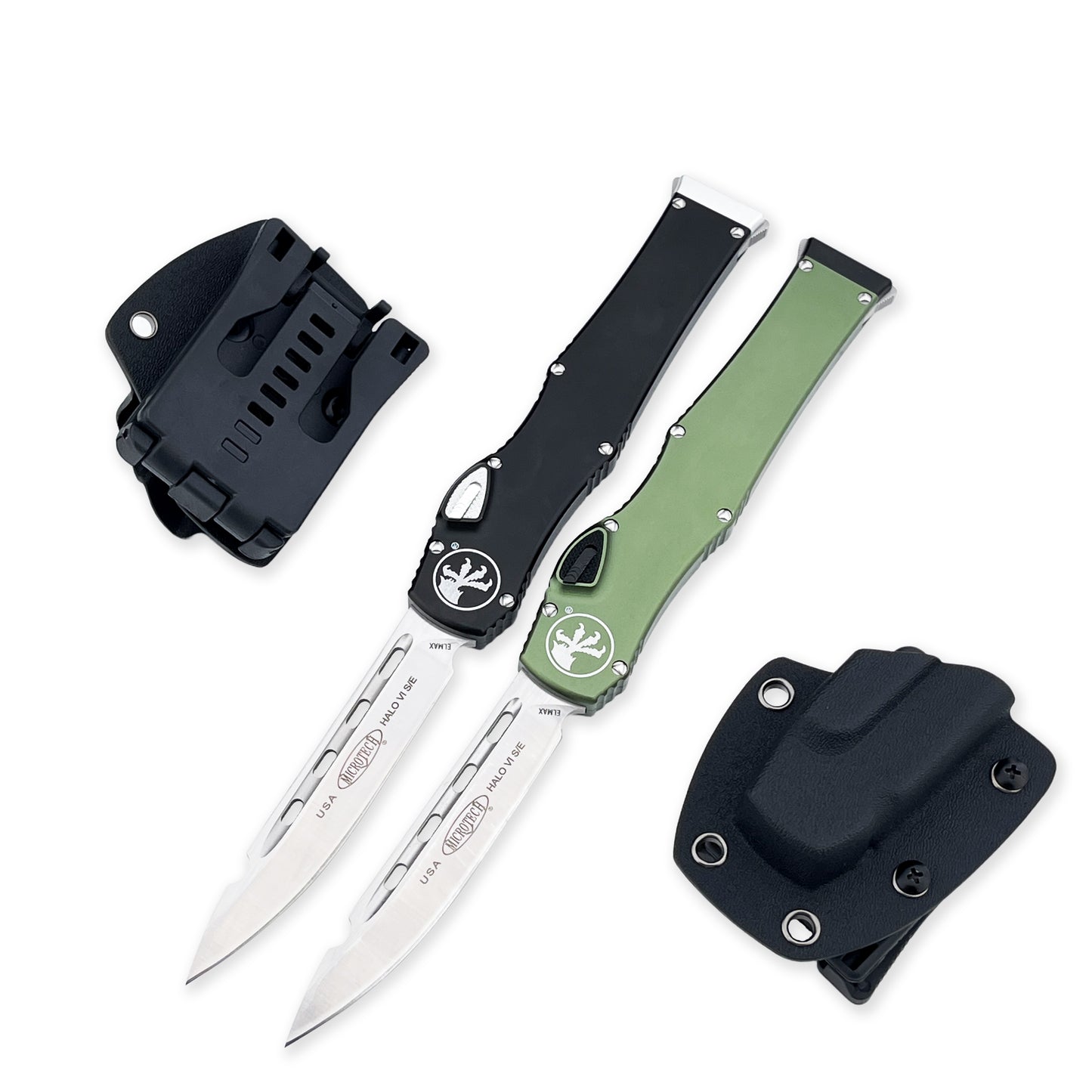 Halo V6  Single-Action OTF Automatic Knife T6 Aluminum Handle