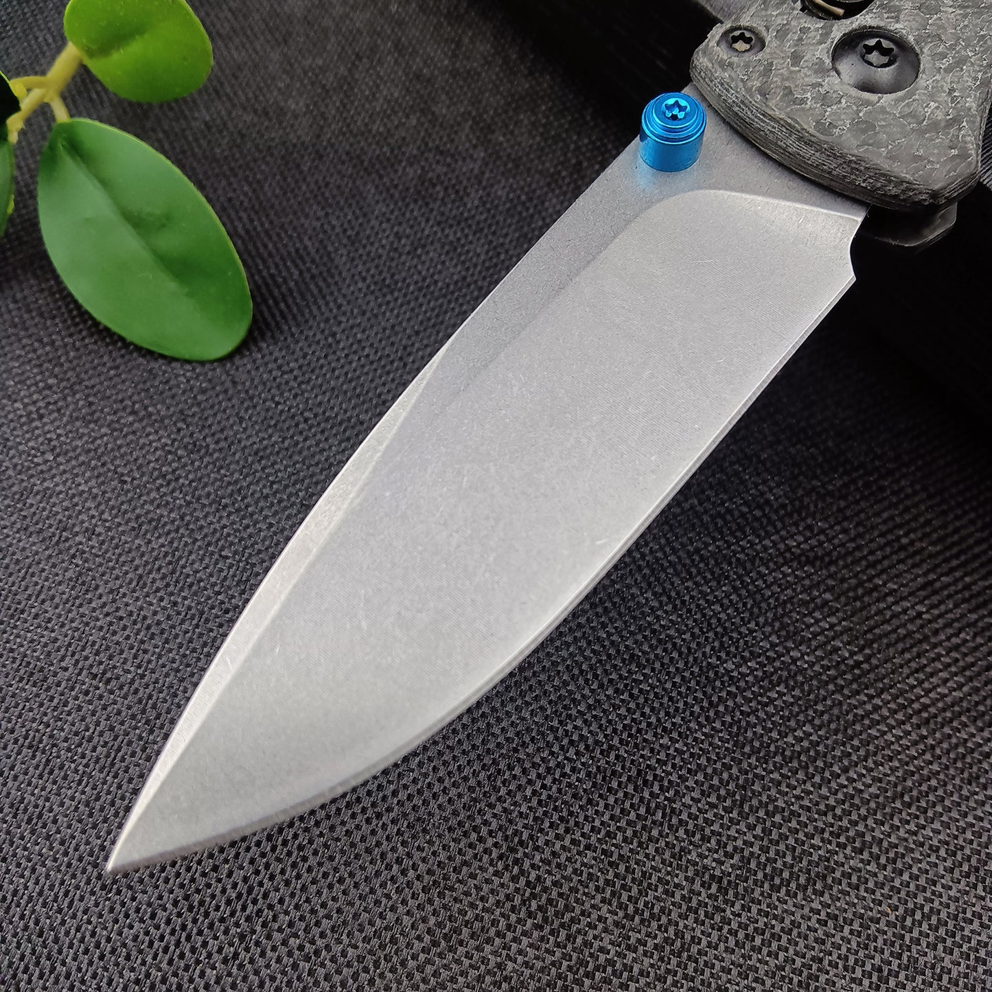 Thumb Open Mini EDC Folding Pocket Knife,2.7'' 440C Blade,Carbon Fiber Handle, EDC Knife with Belt Clip,Gift for Man and Dad
