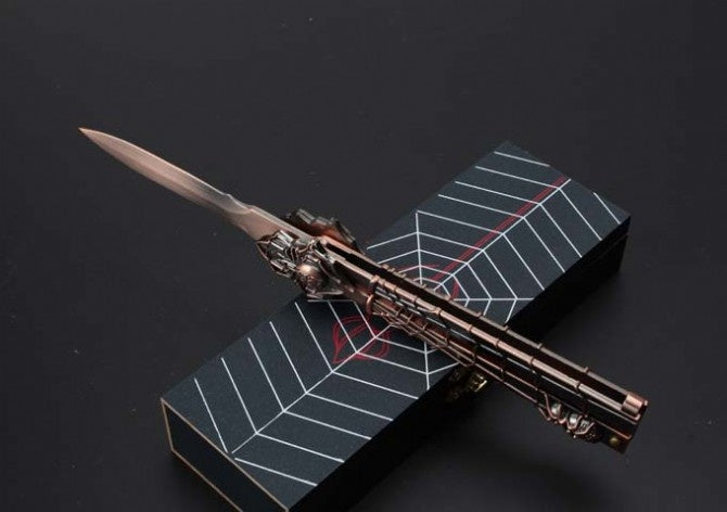 NEW Black Widow Spider Beautiful Blade | Practice Butterfly Knife Combat Trainer EDC Tools High Quality Tactical Knives Essential Self Defense Weapon Metal Folding Knifes
