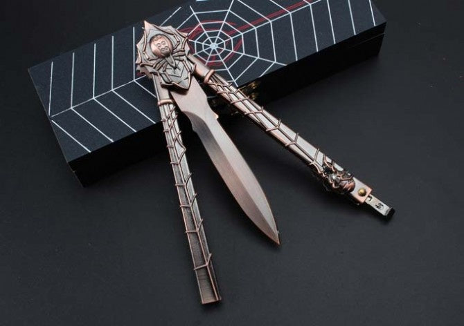 NEW Black Widow Spider Beautiful Blade | Practice Butterfly Knife Combat Trainer EDC Tools High Quality Tactical Knives Essential Self Defense Weapon Metal Folding Knifes