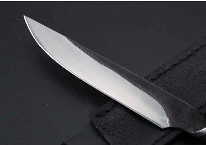 Hand Forged Railroad Fixed Blade Hunting Knife Carbon Steel Spike Survival Tactical Military Knives EDC