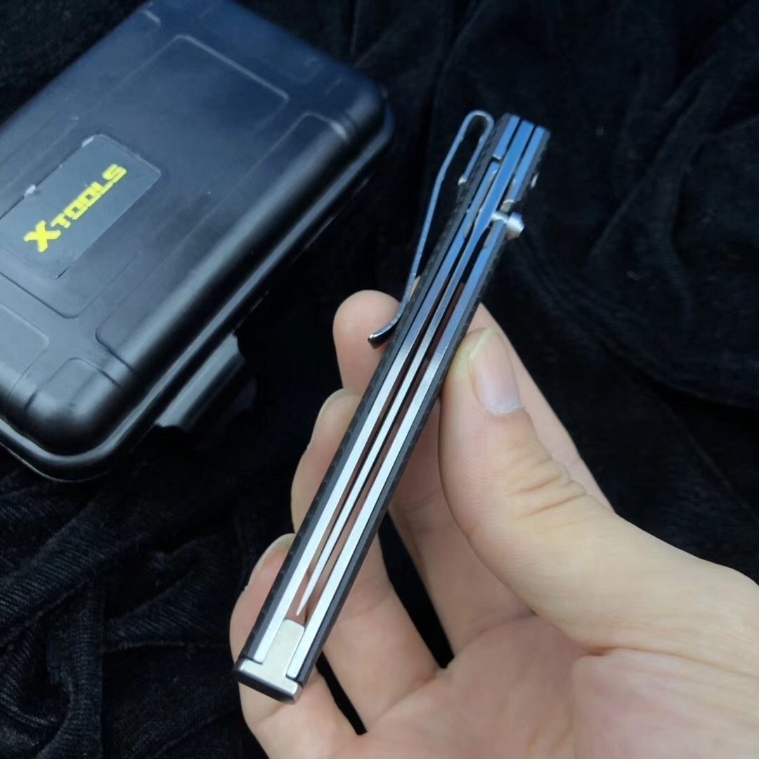 CRKT CEO 7096 Low Profile Gentleman's Knife Everyday Carry Satin Blade IKBS Ball Bearing Pivot Locking Liner Glass Reinforced Fiber Handle Deep Carry Pocket Clip EDC Folding Pocket Knife