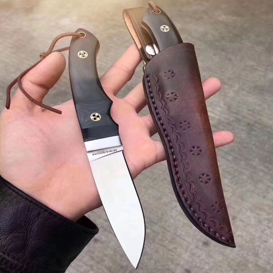 Outdoor Tactical  MAGNUM 440C Steel Fixed Blade Combat Adventure Camping High hardness Cold Weapon Survival Hunting Knifes