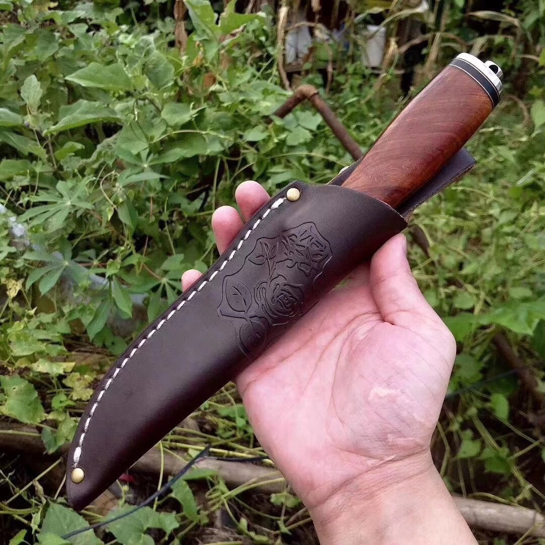11" MILITARY Tactical Hunting Survival Fixed Blade Hunting Knife w/ Comfortable Grip