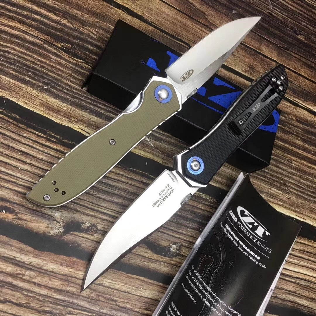 Zero Tolerance ZT Tactical Knife AUTO Folding Blade EDC Survival Knives Spring Assist Knife Outdoor Camping Spring Open Hunting Knife