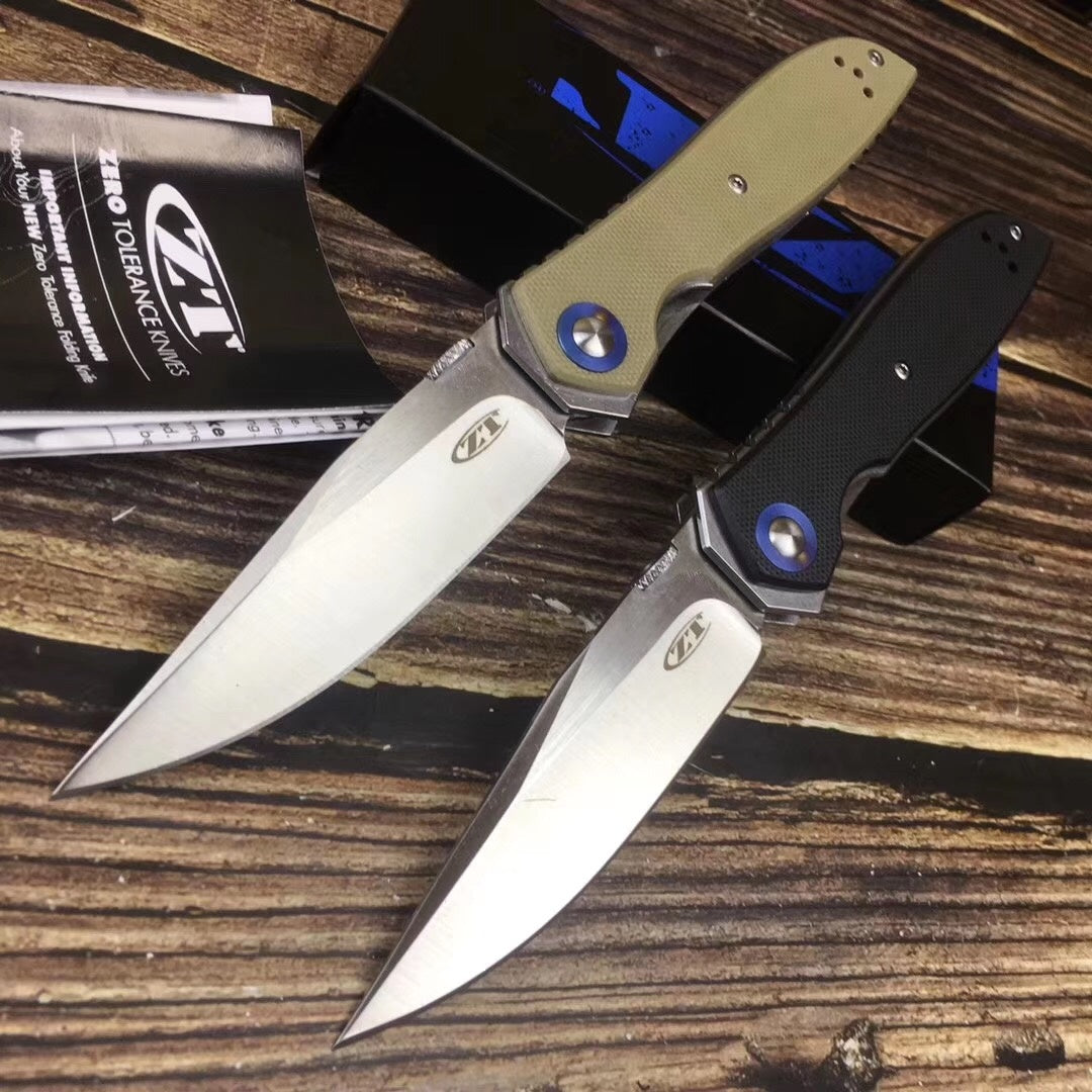 Zero Tolerance ZT Tactical Knife AUTO Folding Blade EDC Survival Knives Spring Assist Knife Outdoor Camping Spring Open Hunting Knife