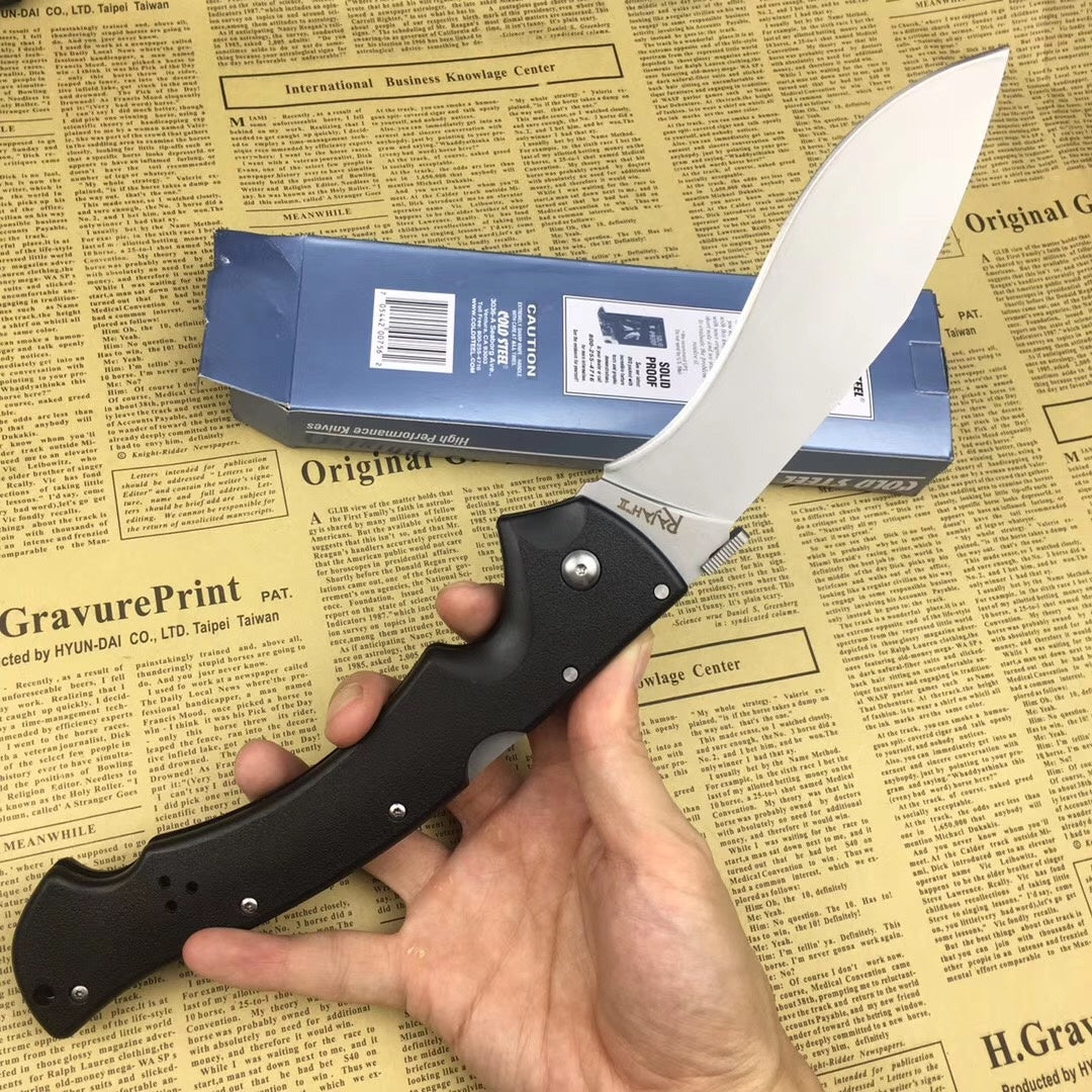 COLD STEEL New black/silver large folding knife material D2 steel survival knife multifunctional outdoor tactical rescue tool folding hunting